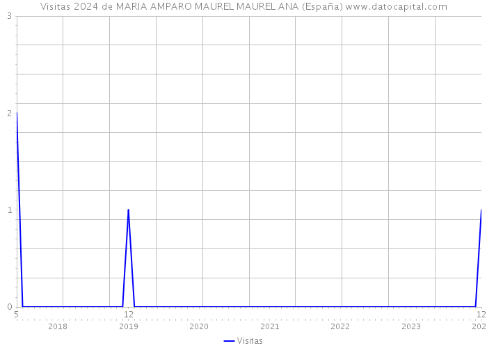 Visitas 2024 de MARIA AMPARO MAUREL MAUREL ANA (España) 