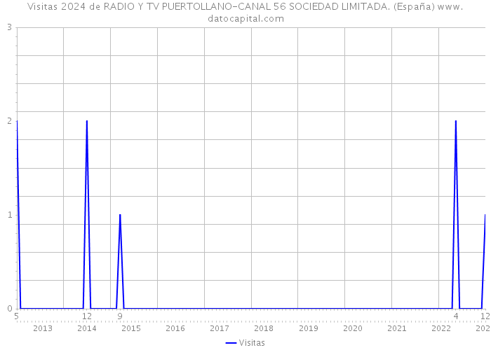 Visitas 2024 de RADIO Y TV PUERTOLLANO-CANAL 56 SOCIEDAD LIMITADA. (España) 