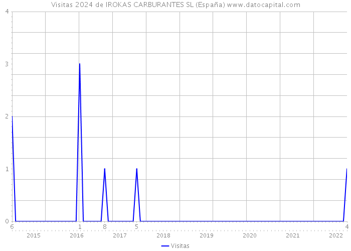 Visitas 2024 de IROKAS CARBURANTES SL (España) 