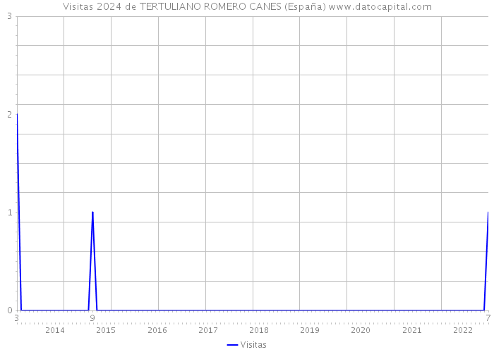 Visitas 2024 de TERTULIANO ROMERO CANES (España) 
