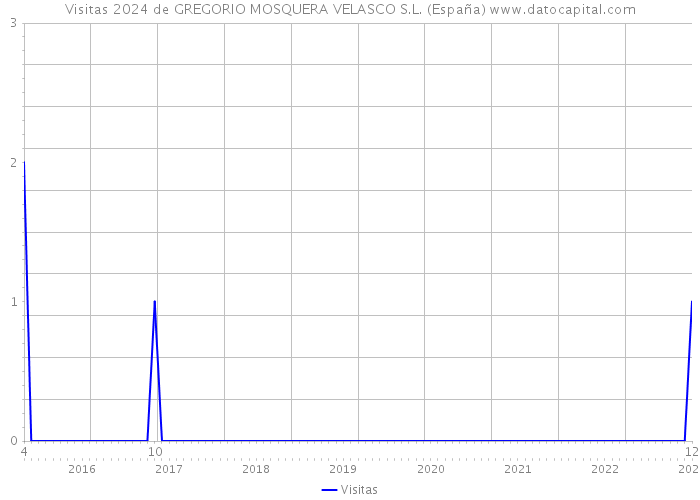 Visitas 2024 de GREGORIO MOSQUERA VELASCO S.L. (España) 