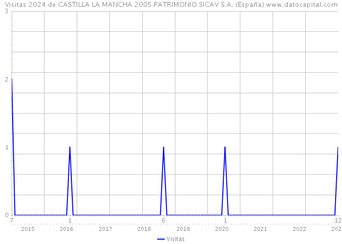 Visitas 2024 de CASTILLA LA MANCHA 2005 PATRIMONIO SICAV S.A. (España) 