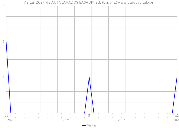 Visitas 2024 de AUTOLAVADOS BASAURI SLL (España) 