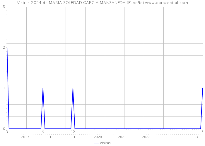 Visitas 2024 de MARIA SOLEDAD GARCIA MANZANEDA (España) 