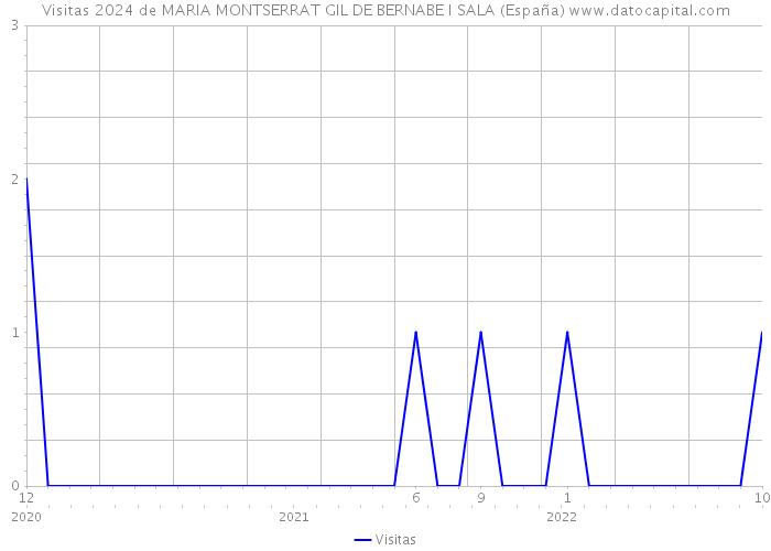 Visitas 2024 de MARIA MONTSERRAT GIL DE BERNABE I SALA (España) 