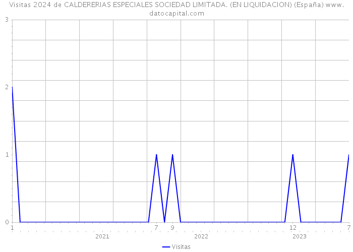 Visitas 2024 de CALDERERIAS ESPECIALES SOCIEDAD LIMITADA. (EN LIQUIDACION) (España) 