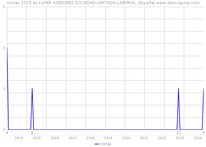 Visitas 2024 de KAPER ASESORES SOCIEDAD LIMITADA LABORAL. (España) 
