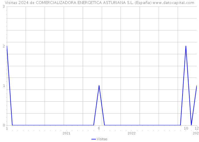 Visitas 2024 de COMERCIALIZADORA ENERGETICA ASTURIANA S.L. (España) 