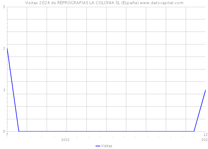 Visitas 2024 de REPROGRAFIAS LA COLONIA SL (España) 