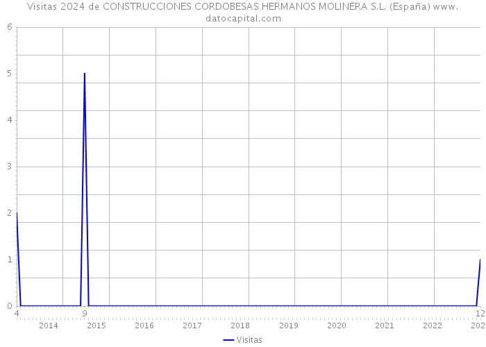 Visitas 2024 de CONSTRUCCIONES CORDOBESAS HERMANOS MOLINERA S.L. (España) 