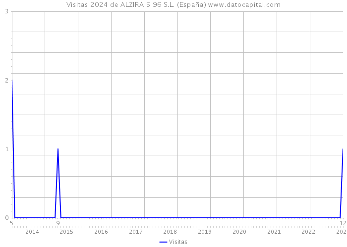 Visitas 2024 de ALZIRA 5 96 S.L. (España) 
