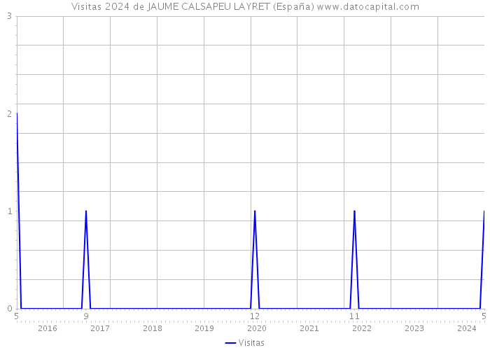 Visitas 2024 de JAUME CALSAPEU LAYRET (España) 
