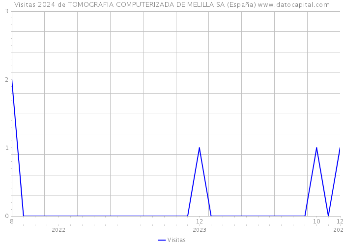 Visitas 2024 de TOMOGRAFIA COMPUTERIZADA DE MELILLA SA (España) 