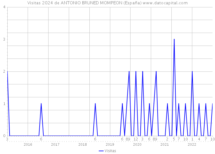 Visitas 2024 de ANTONIO BRUNED MOMPEON (España) 