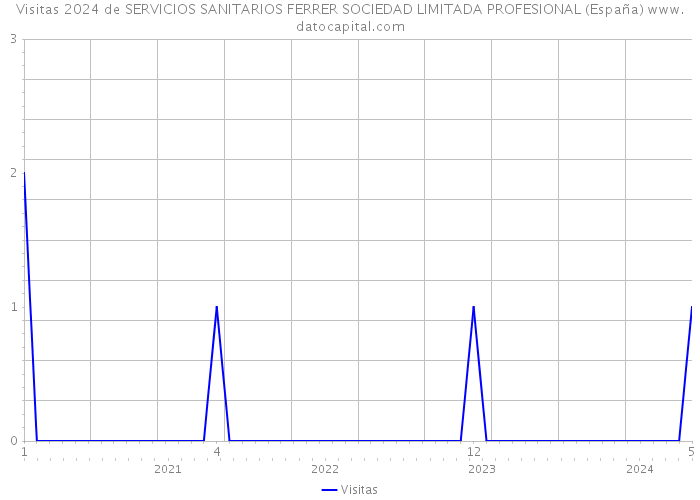 Visitas 2024 de SERVICIOS SANITARIOS FERRER SOCIEDAD LIMITADA PROFESIONAL (España) 