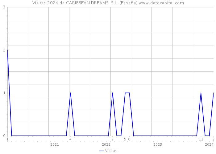 Visitas 2024 de CARIBBEAN DREAMS S.L. (España) 