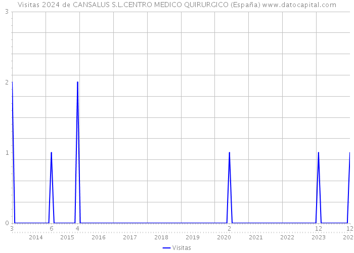 Visitas 2024 de CANSALUS S.L.CENTRO MEDICO QUIRURGICO (España) 