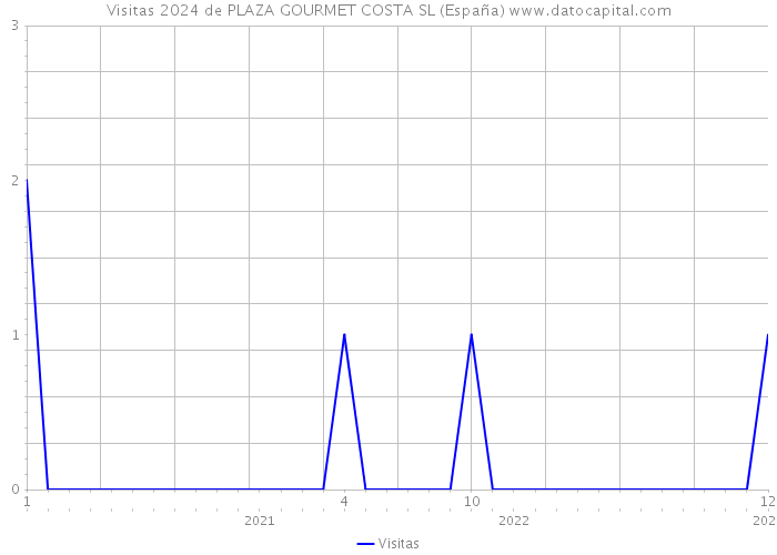 Visitas 2024 de PLAZA GOURMET COSTA SL (España) 