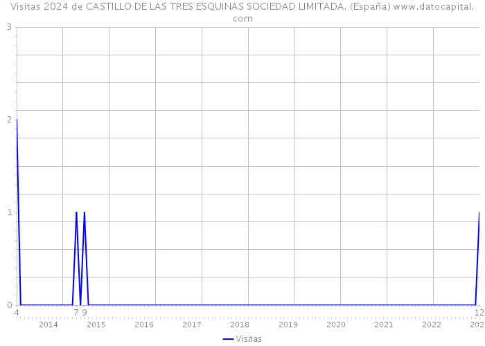 Visitas 2024 de CASTILLO DE LAS TRES ESQUINAS SOCIEDAD LIMITADA. (España) 