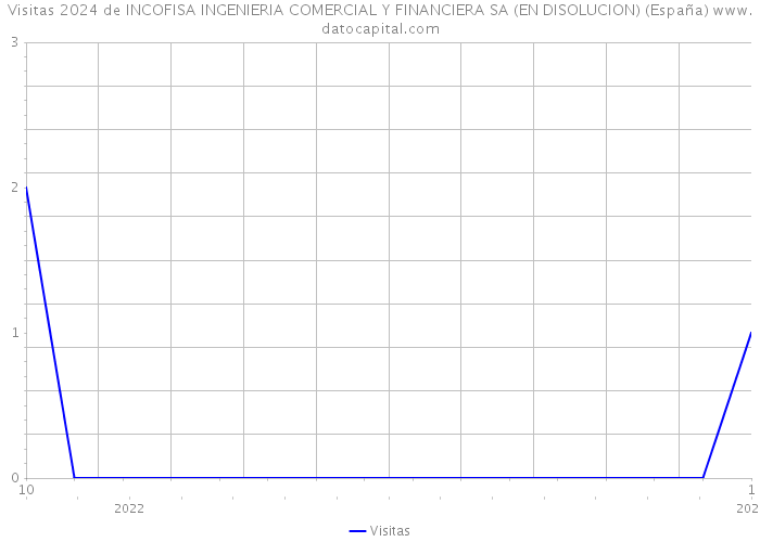 Visitas 2024 de INCOFISA INGENIERIA COMERCIAL Y FINANCIERA SA (EN DISOLUCION) (España) 