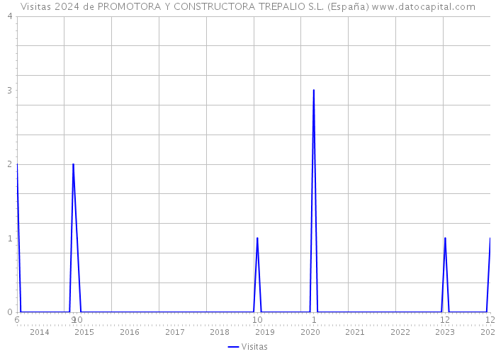 Visitas 2024 de PROMOTORA Y CONSTRUCTORA TREPALIO S.L. (España) 