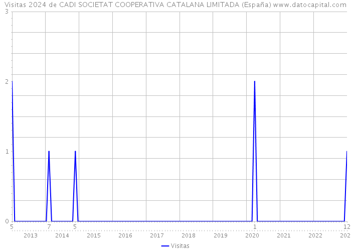 Visitas 2024 de CADI SOCIETAT COOPERATIVA CATALANA LIMITADA (España) 