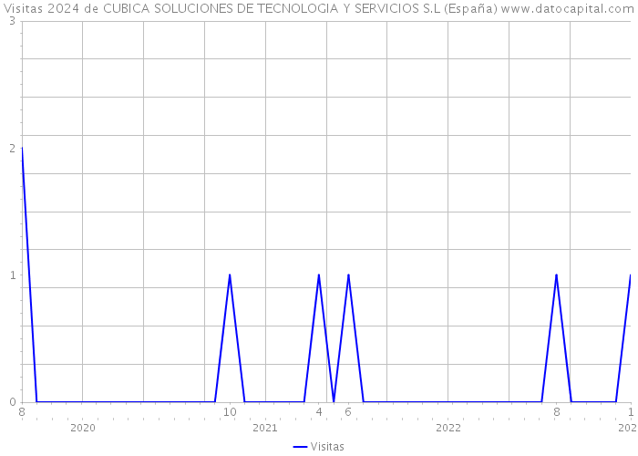 Visitas 2024 de CUBICA SOLUCIONES DE TECNOLOGIA Y SERVICIOS S.L (España) 