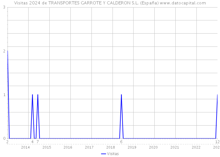 Visitas 2024 de TRANSPORTES GARROTE Y CALDERON S.L. (España) 
