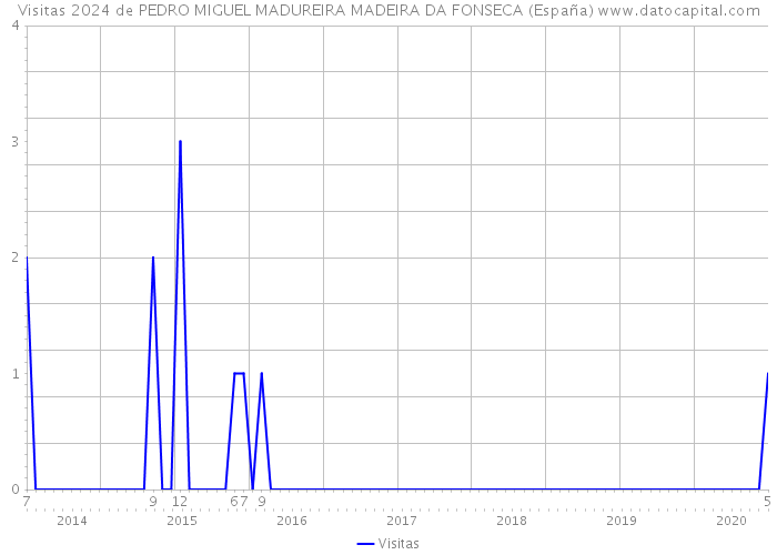 Visitas 2024 de PEDRO MIGUEL MADUREIRA MADEIRA DA FONSECA (España) 