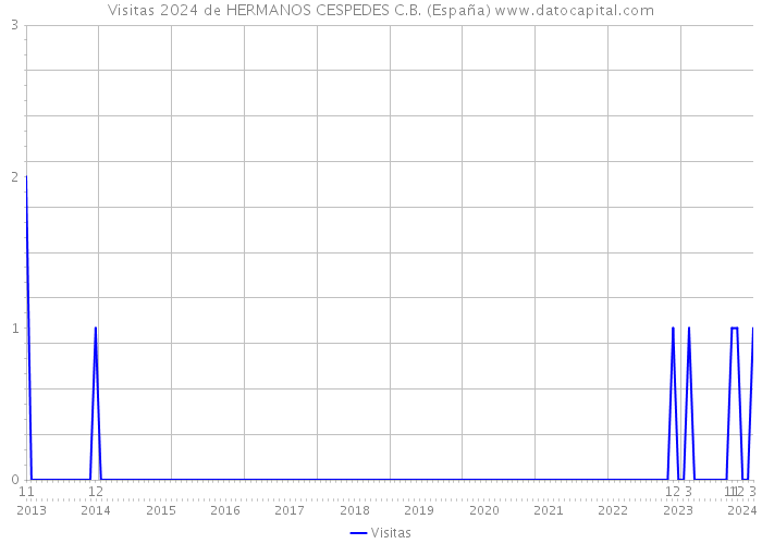 Visitas 2024 de HERMANOS CESPEDES C.B. (España) 