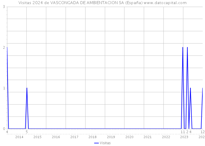 Visitas 2024 de VASCONGADA DE AMBIENTACION SA (España) 
