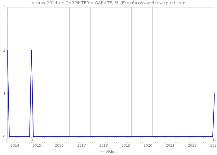 Visitas 2024 de CARPINTERIA GARATE, SL (España) 
