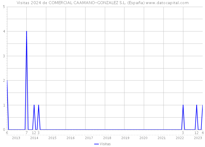 Visitas 2024 de COMERCIAL CAAMANO-GONZALEZ S.L. (España) 