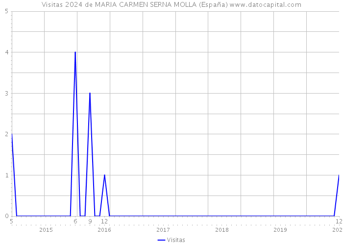 Visitas 2024 de MARIA CARMEN SERNA MOLLA (España) 