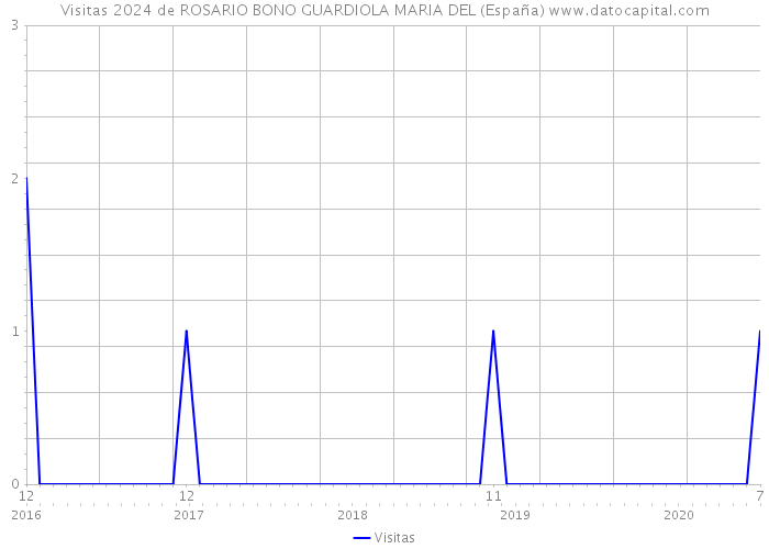 Visitas 2024 de ROSARIO BONO GUARDIOLA MARIA DEL (España) 