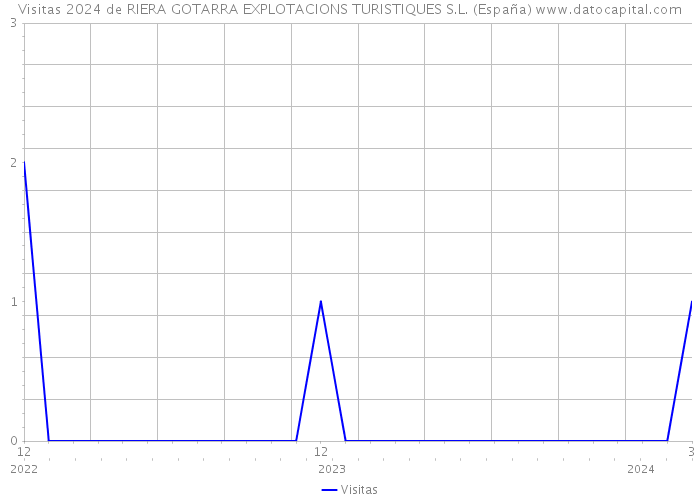 Visitas 2024 de RIERA GOTARRA EXPLOTACIONS TURISTIQUES S.L. (España) 