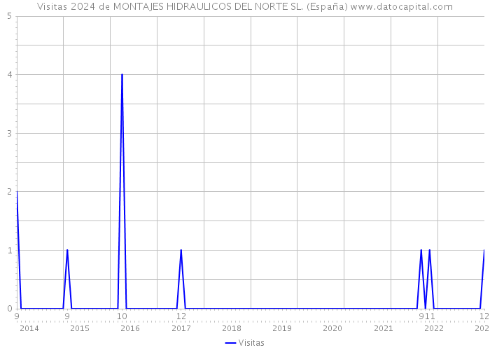 Visitas 2024 de MONTAJES HIDRAULICOS DEL NORTE SL. (España) 