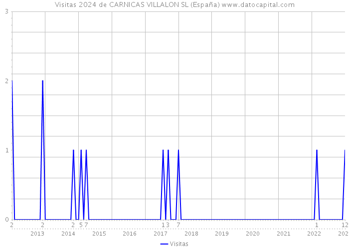 Visitas 2024 de CARNICAS VILLALON SL (España) 