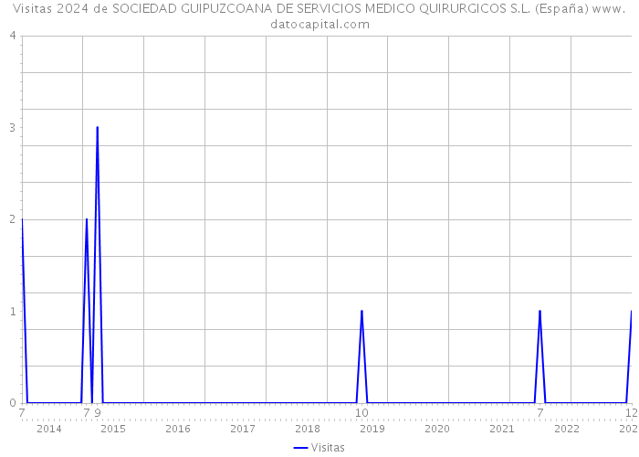 Visitas 2024 de SOCIEDAD GUIPUZCOANA DE SERVICIOS MEDICO QUIRURGICOS S.L. (España) 