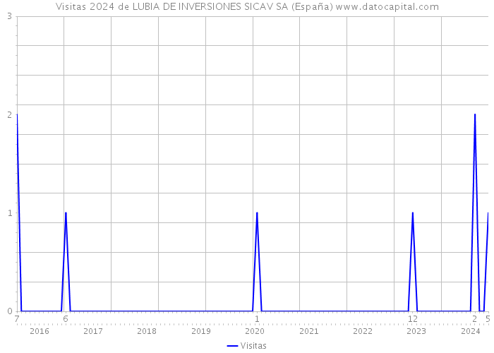 Visitas 2024 de LUBIA DE INVERSIONES SICAV SA (España) 