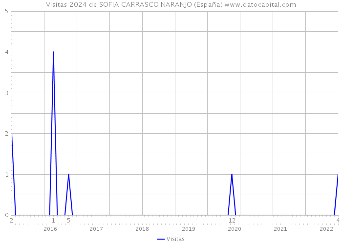 Visitas 2024 de SOFIA CARRASCO NARANJO (España) 