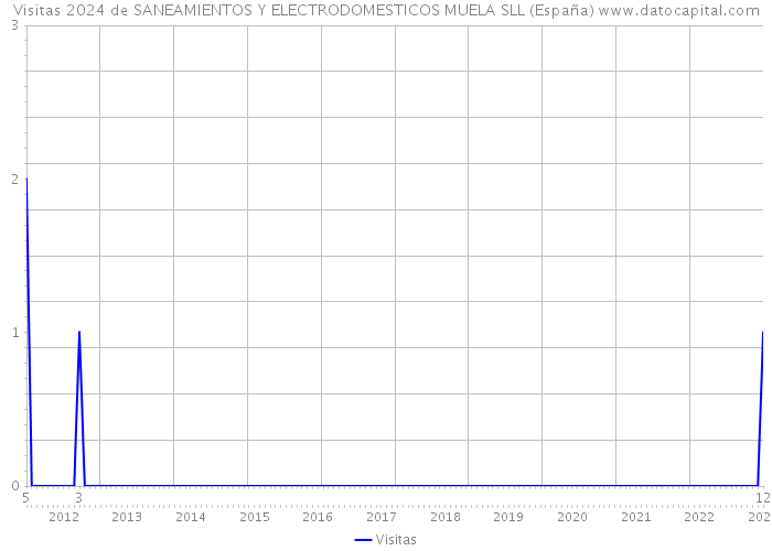 Visitas 2024 de SANEAMIENTOS Y ELECTRODOMESTICOS MUELA SLL (España) 