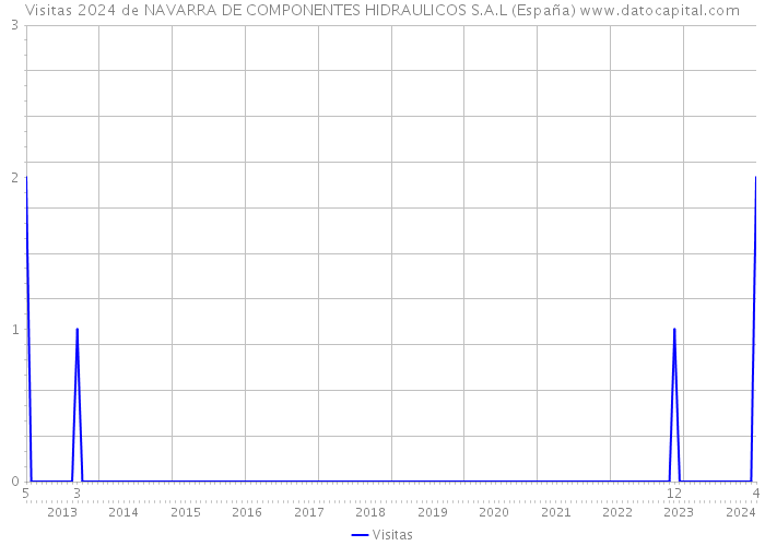 Visitas 2024 de NAVARRA DE COMPONENTES HIDRAULICOS S.A.L (España) 