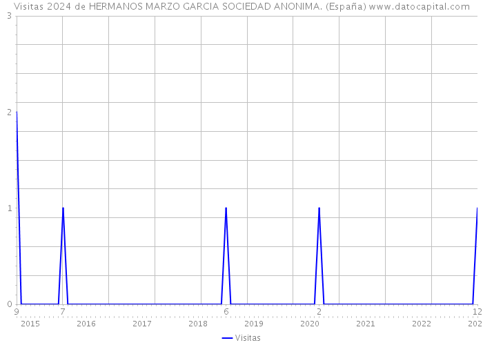 Visitas 2024 de HERMANOS MARZO GARCIA SOCIEDAD ANONIMA. (España) 