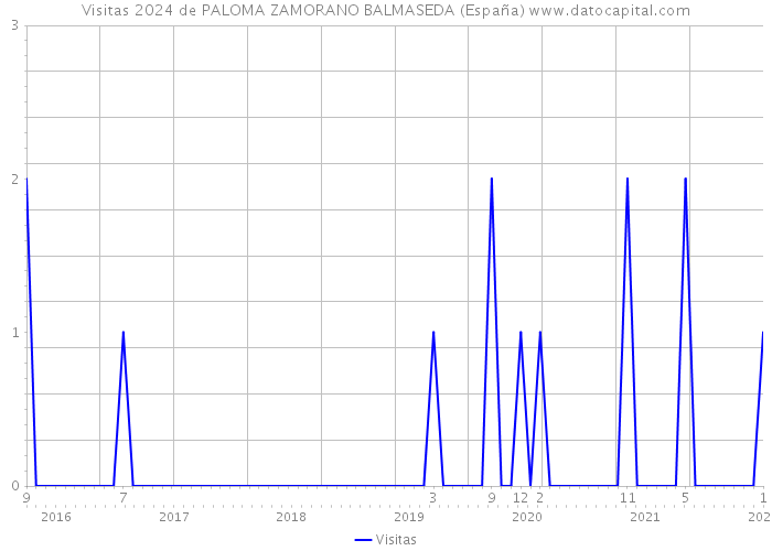 Visitas 2024 de PALOMA ZAMORANO BALMASEDA (España) 
