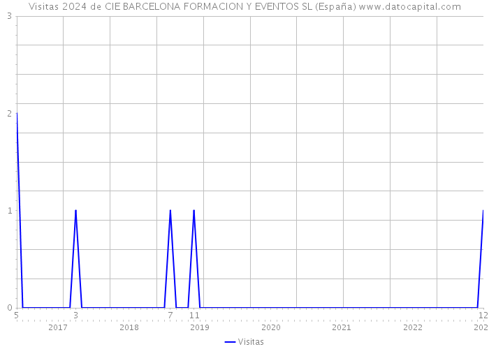 Visitas 2024 de CIE BARCELONA FORMACION Y EVENTOS SL (España) 