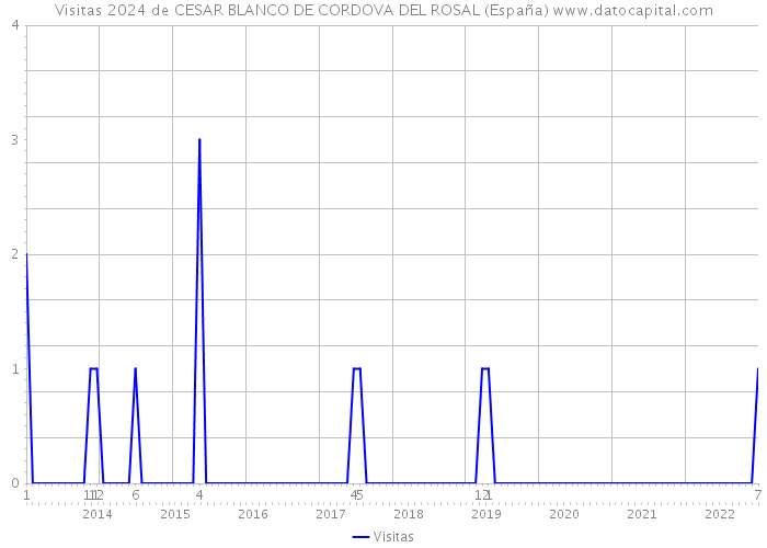 Visitas 2024 de CESAR BLANCO DE CORDOVA DEL ROSAL (España) 