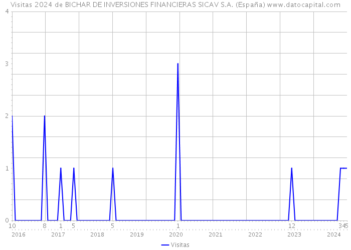 Visitas 2024 de BICHAR DE INVERSIONES FINANCIERAS SICAV S.A. (España) 