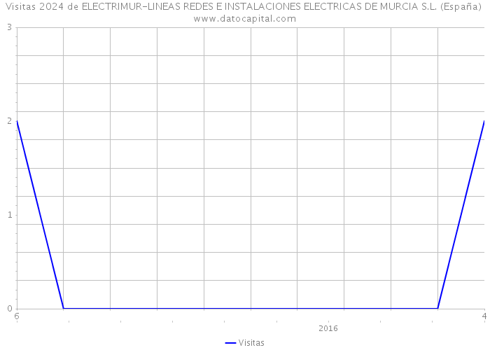 Visitas 2024 de ELECTRIMUR-LINEAS REDES E INSTALACIONES ELECTRICAS DE MURCIA S.L. (España) 