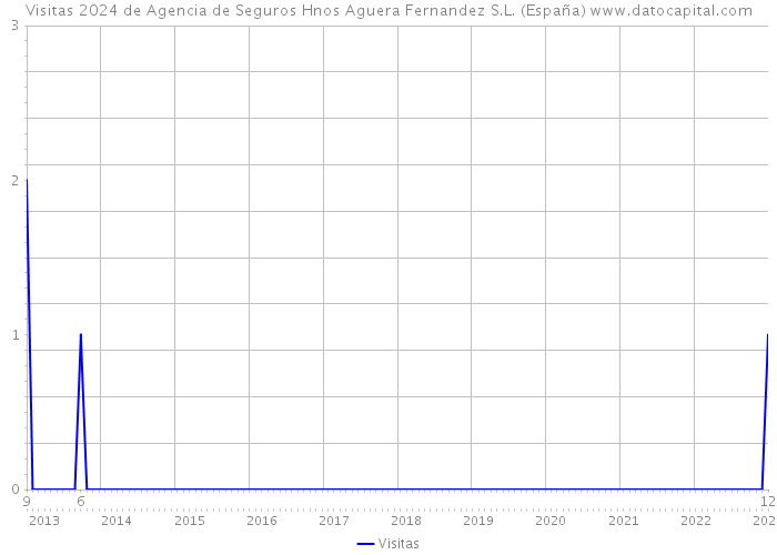Visitas 2024 de Agencia de Seguros Hnos Aguera Fernandez S.L. (España) 